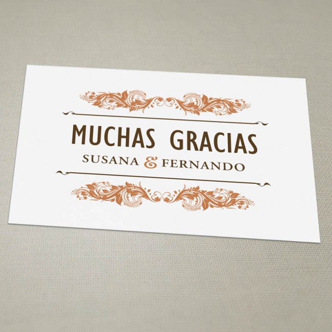 tarjeta de agradecimiento