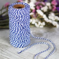 Baker's Twine azul marino y blanco (75m)