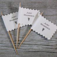 Minibanderitas Just Married (16 uds.)