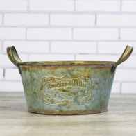 Barreño laton redondo envejecido