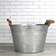 Barreños de zinc redondos