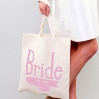 Bolsa tela Novia Rosa