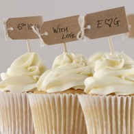 Cake topper craft para Cupcakes (12 uds.)