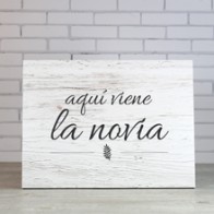 Cartel aquí viene la novia