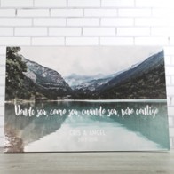 Cartel contigo montañas