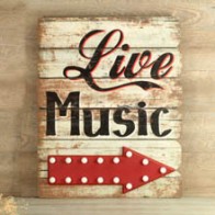 Cartel luminoso Live Music (66x54)