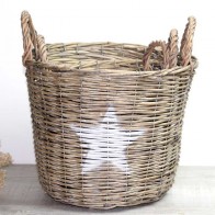 Cesta mimbre estrella