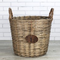 Cestas de mimbre redondas
