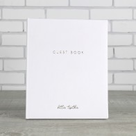 Libro de invitados blanco