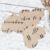 Confetti Corazones craft