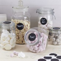 Etiquetas pizarra redondas