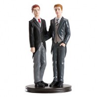 Figura tarta novios chicos