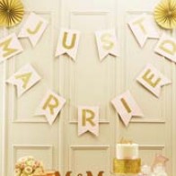 Guirnalda Just Married glitter