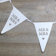 Guirnalda de papel Mr and Mrs