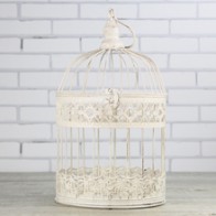 Jaula decorativa blanca