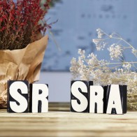 Letras Sr Sra negras