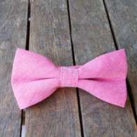 Pajarita de boda color frambuesa