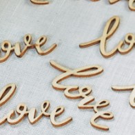 Piezas scrap Love (25 uds.)