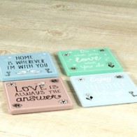 Posavasos colores pastel (4 uds.)