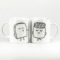 Mr Wonderful Set de 2 tazas Tostada y mermelada MOLA MAS