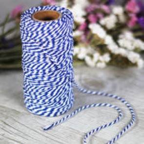 Baker's twine azul marino y blanco