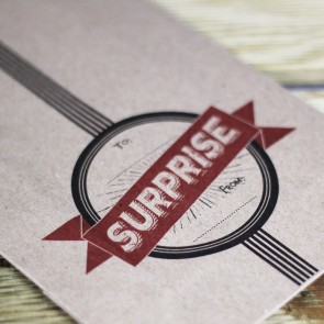 Bolsa kraft con fuelle Surprise