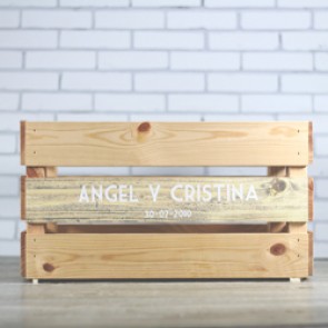 Caja para detalles de boda personalizable