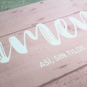 Cartel Amen, sin tilde