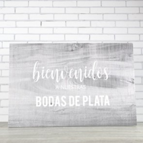 Cartel bodas de plata