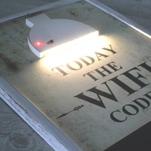 Cartel Wi-fi luminoso