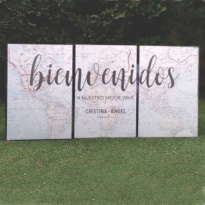 Cartel para bienvenidas gigante