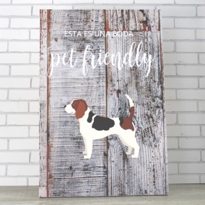 Cartel para perros personalizable