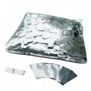 Confetti rectangular plata metalizado bolsa 1 kg