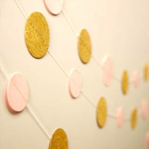 Guirnalda de círculos de papel