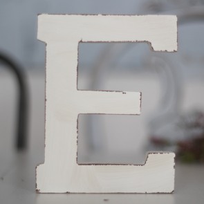 Letras de madera blanco decapado (15x12)