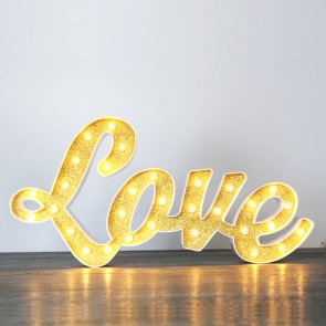 Love luminoso retro