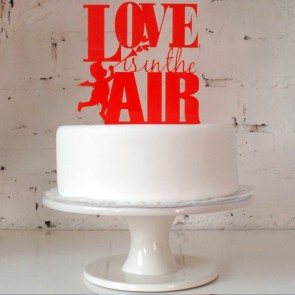 Love is in the air, adorno de tarta