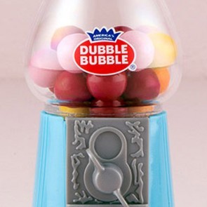Mini máquina de chicles azul