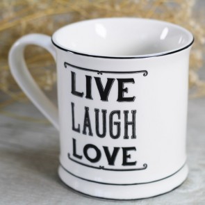 Taza Live Laugh Love