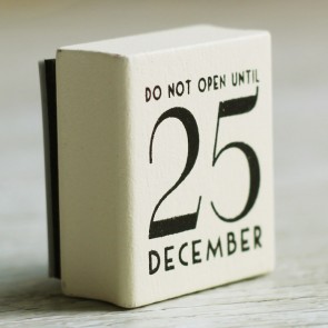 Sello Do not open until 25 december