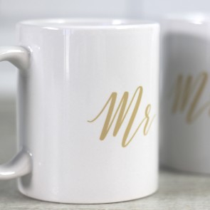 Tazas MR MRS doradas