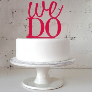 ¡Sí queremos! Figura para pastel de boda We do!