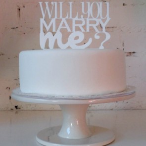 Cake topper Will you marry me?