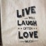 Bolsa Live Laugh Love