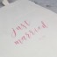 Tote bag Just Married personalizable