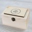 Caja de recuerdos de boda personalizada