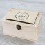 Caja de recuerdos de boda personalizada