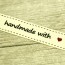 Cinta de tela Handmade with love