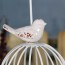 Comprar jaula decorativa de metal blanca barata