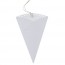 Cono para confetti blanco